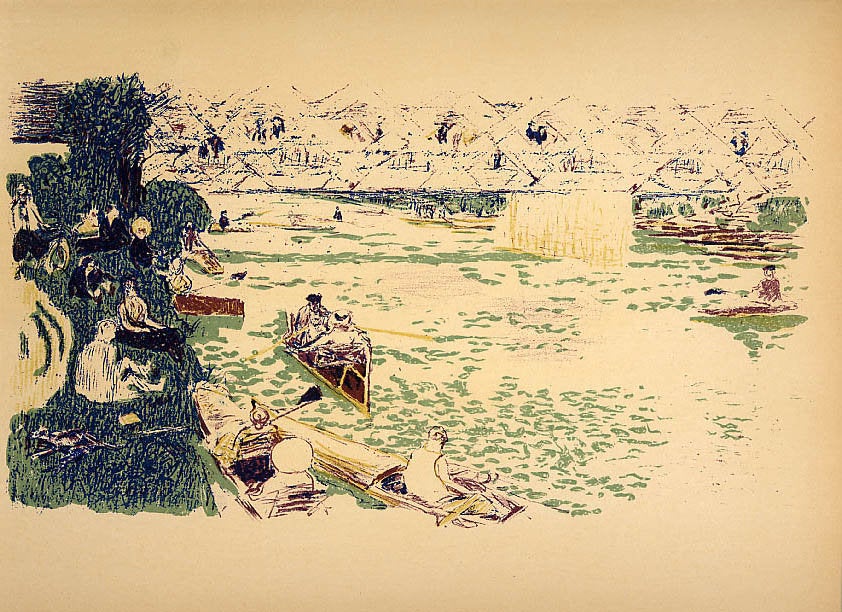 Pierre Bonnard Lithograph 85, Cantonage 195Bonnard Lithograph 85, Cantonage 19522