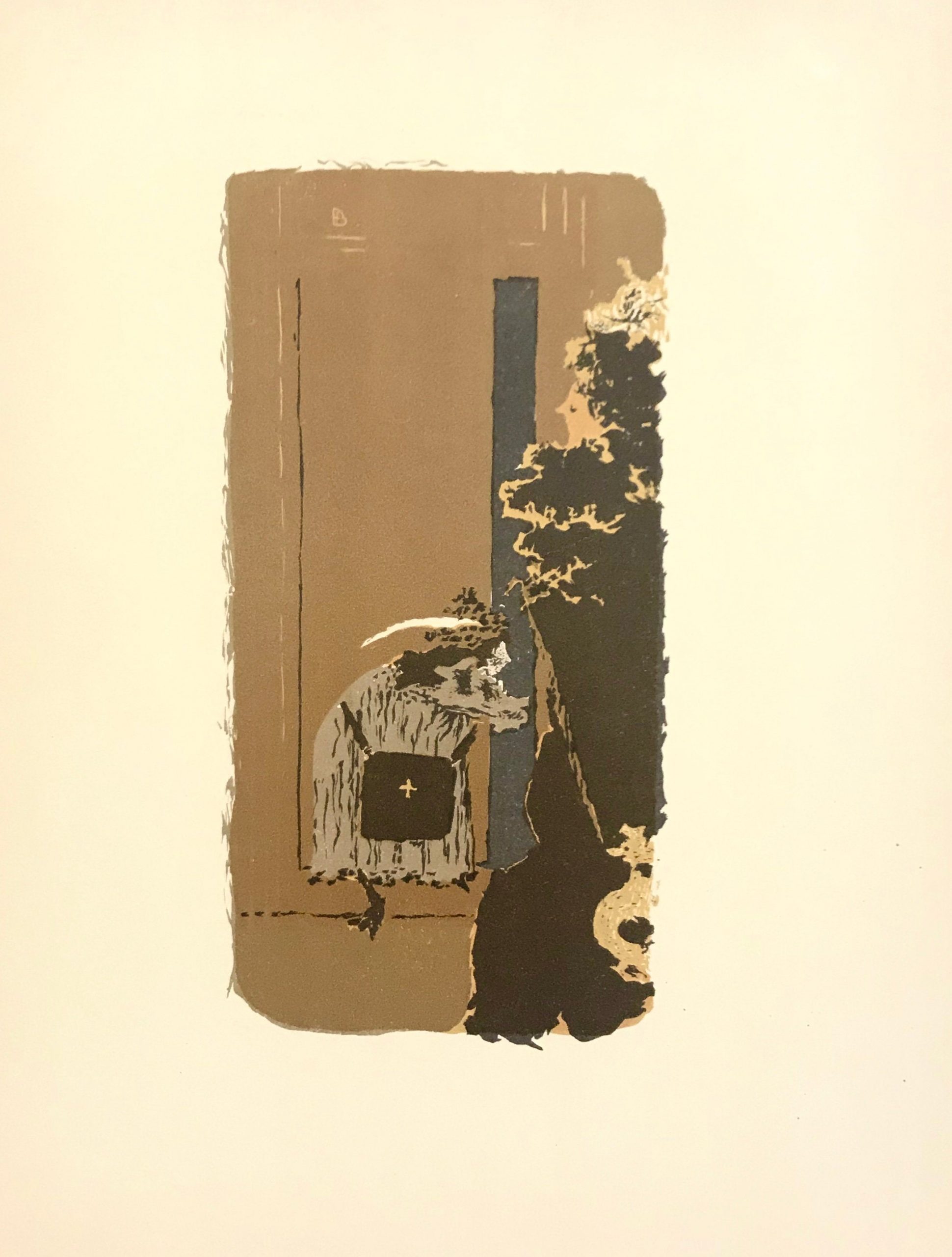 Bonnard Lithograph 46, Dans la rue 1952