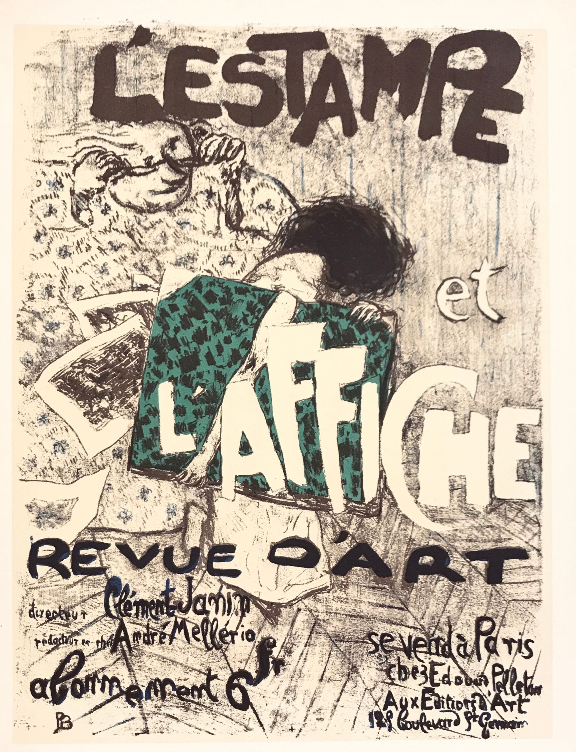 Bonnard Lithograph, Les Stamps et L'affiche 1952