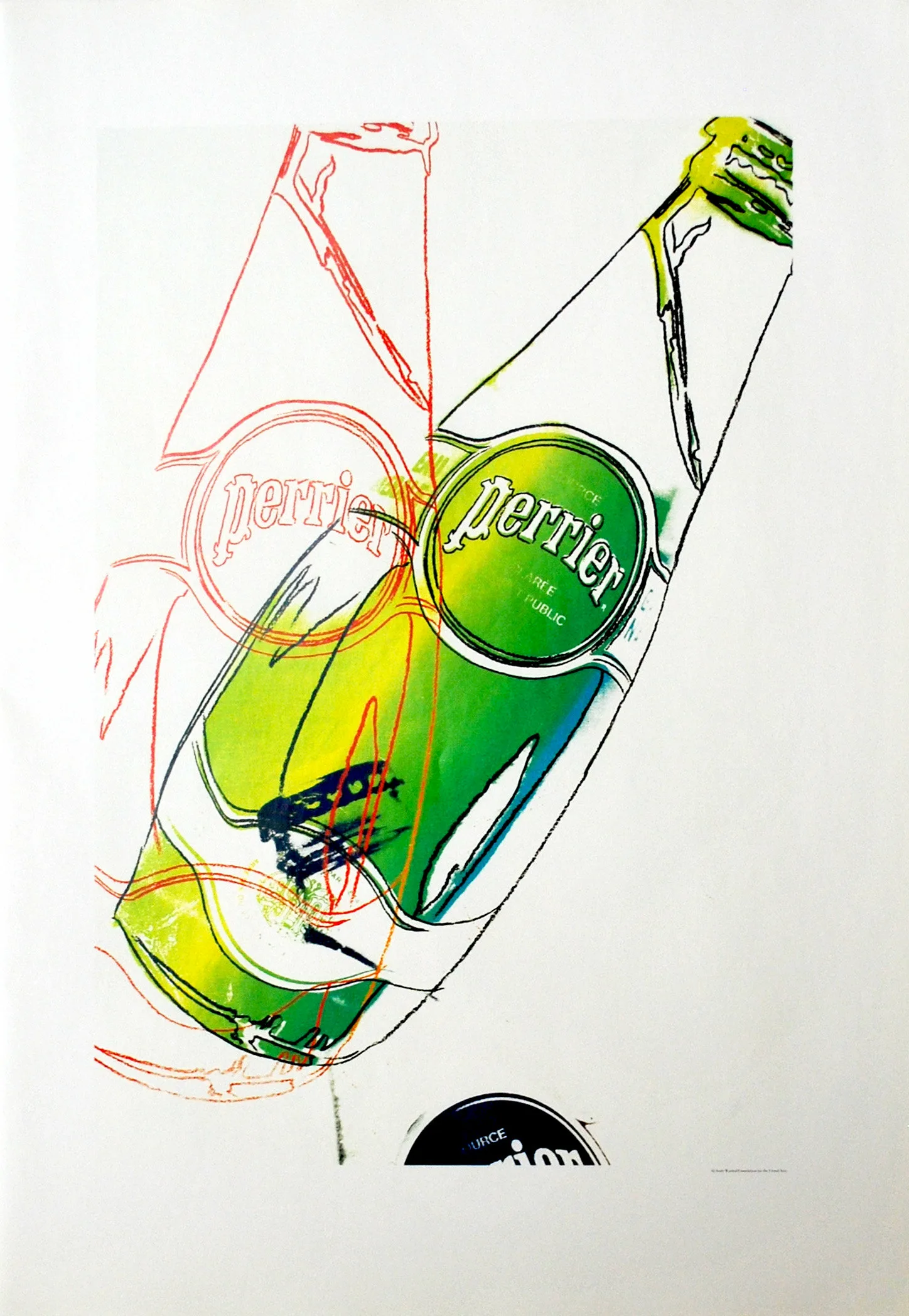 From the pop art collection of Perrier by Andy Warhol