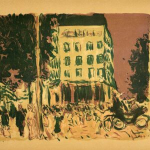 Bonnard Lithograph 141, Les Boulevards 1952