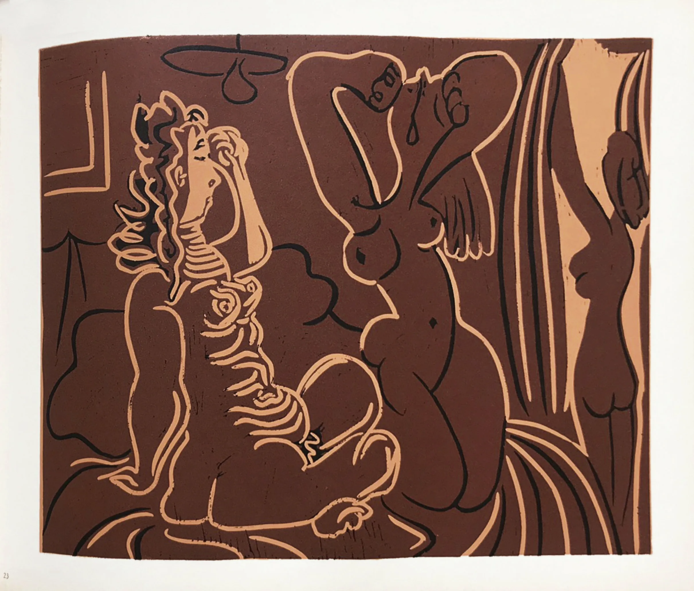 Pablo Picasso 23, Linogravures Trois femmes 1962