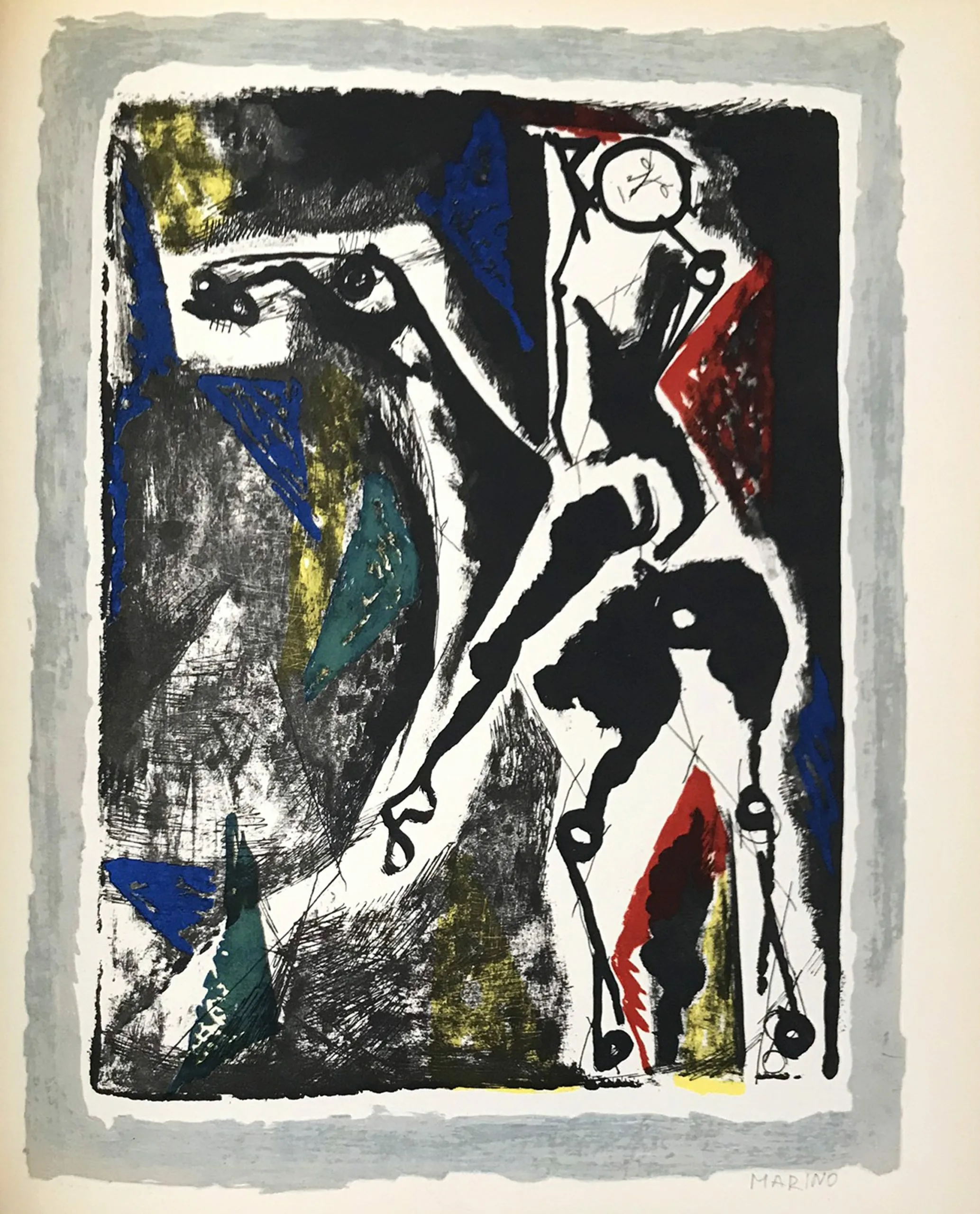 Marino Marini 2, Acrobat, Heliogravure 1960