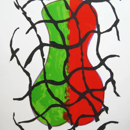Man Ray Handsigned Lithograph, Subversion, 1972