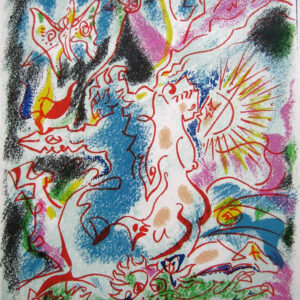 Andre Masson Pencil Signed Original Lithograph 1968, Les incertitudes de Psyche