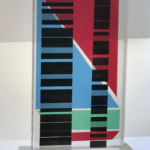 Lucite Acrylic Sculpture Tower Composition 5