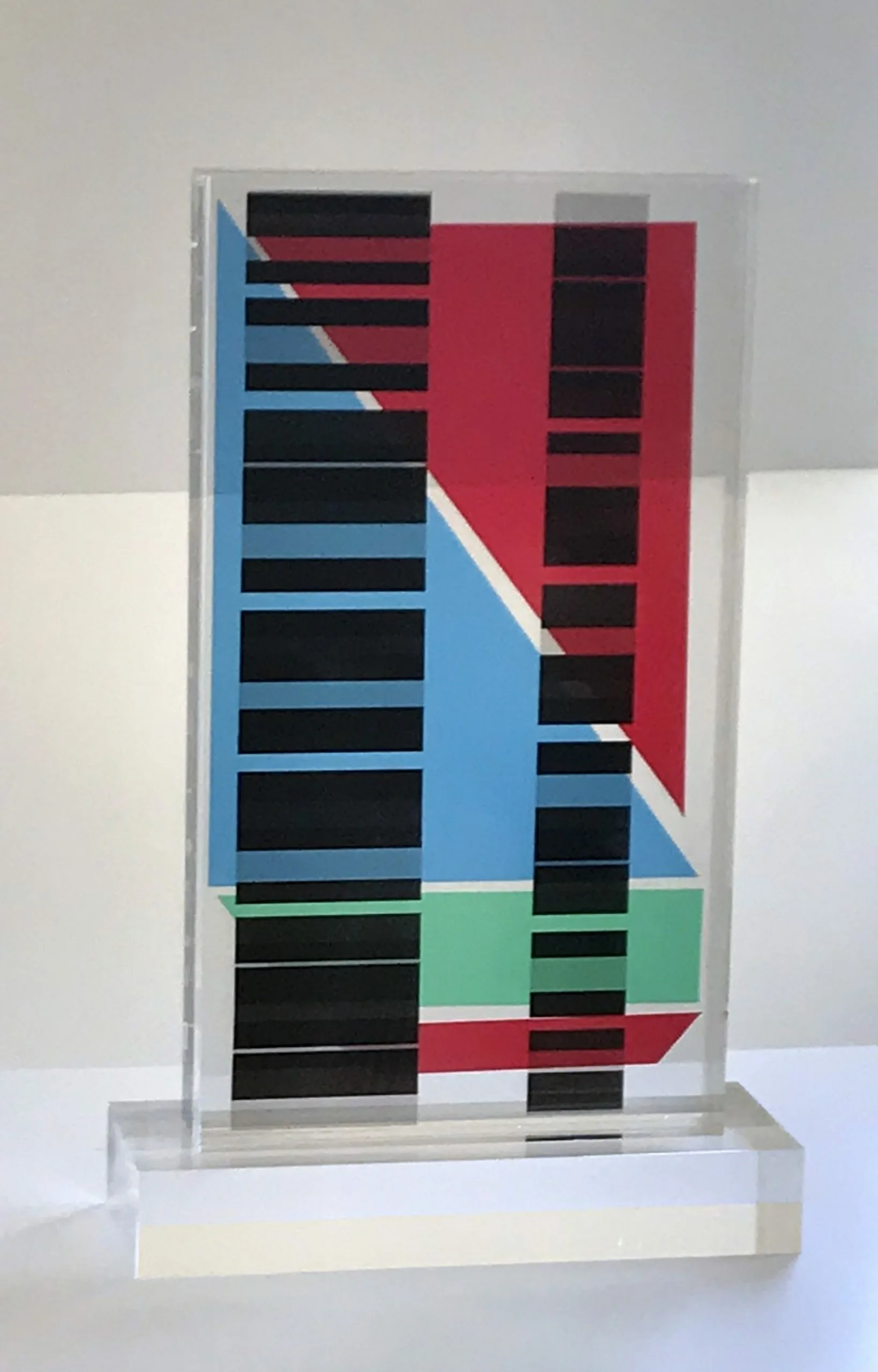 Lucite Acrylic Sculpture Tower Composition 5