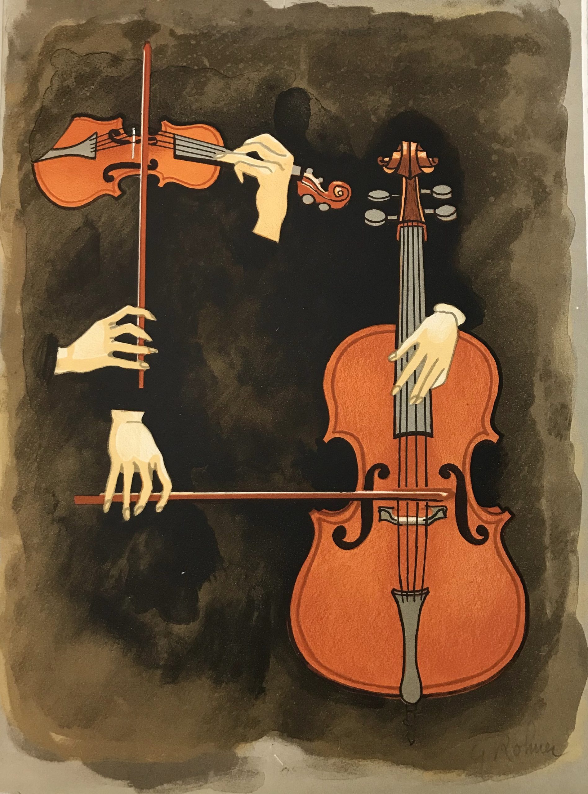 Georges Rohner, Pencil Signed Original Lithograph, Un mal delicieux 1972