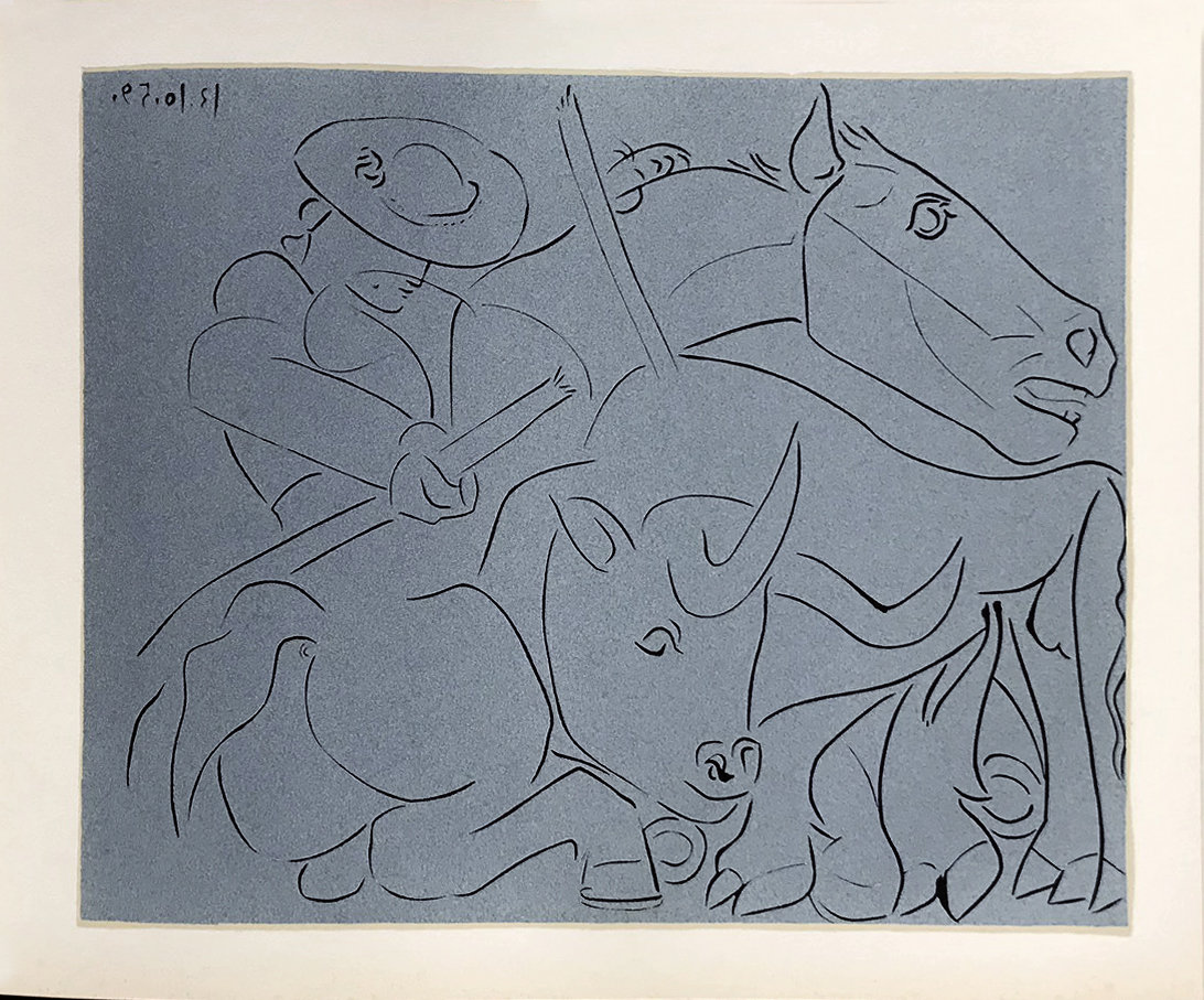 Pablo Picasso 18, Linogravures La pique cassee 1962