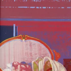 Leonardo Cremonini, Pencil Signed Original Lithograph, De l'autre côte du miroir 1968
