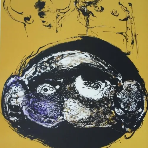 Bernard Dufour, Pencil Signed Original Lithograph, L'ecran 1972
