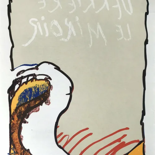 Alechinsky Lithograph, DM6247, Derriere le Miroir 1981