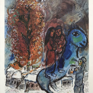 Marc Chagall, Au village, DM02225 Derriere le miroir 1977