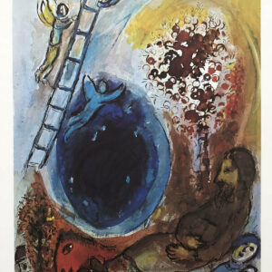 Marc Chagall Echelle de jacob, DM03225 Derriere le miroir 1977