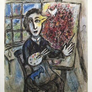 Marc Chagall Le Peintre Oiseau, DM04225 Derriere le miroir 1977