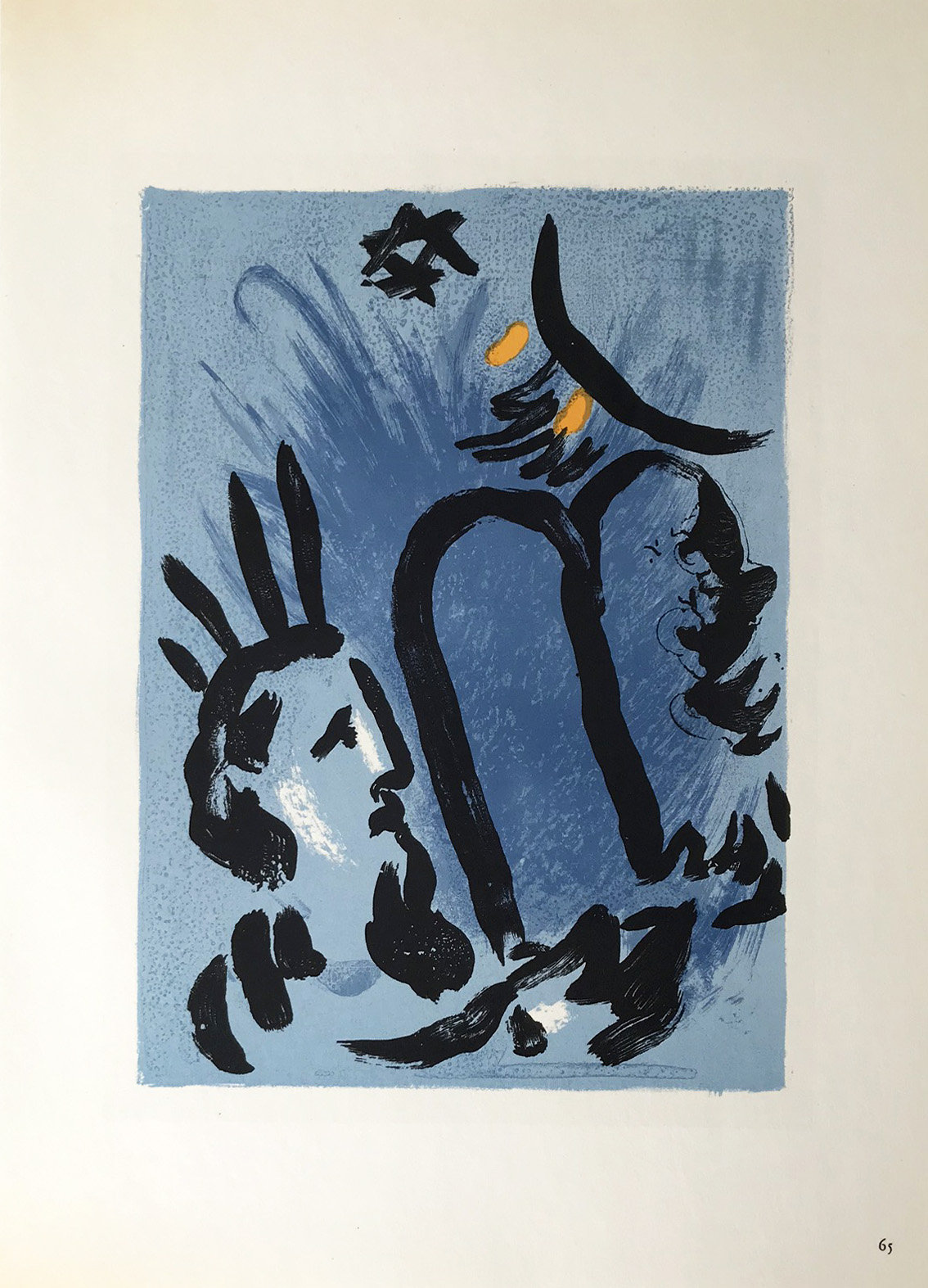 Marc Chagall Lithographs Moise 1963 Mourlot