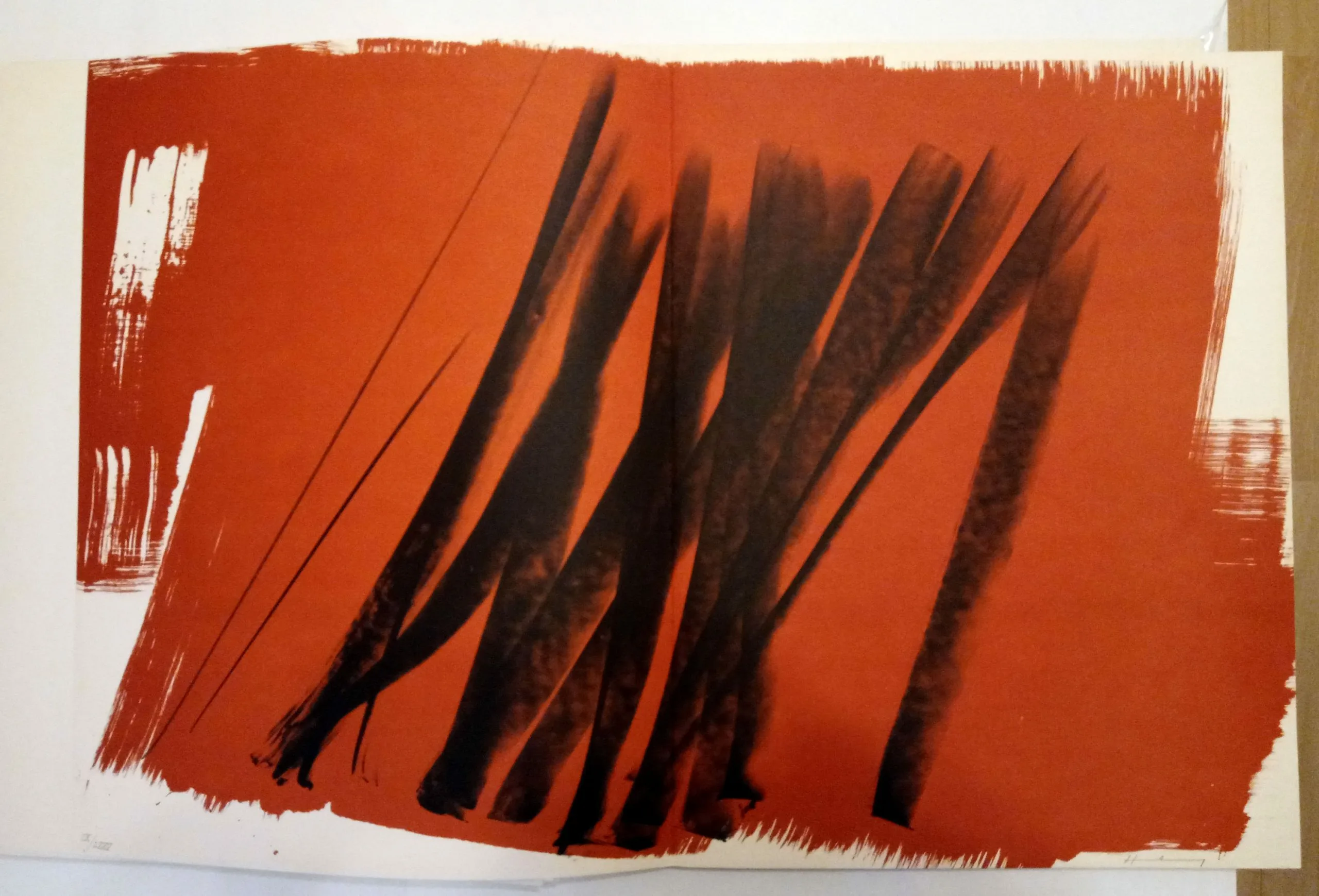 Hans Hartung Lithograph Farandole 1, Signed & numbered 1971