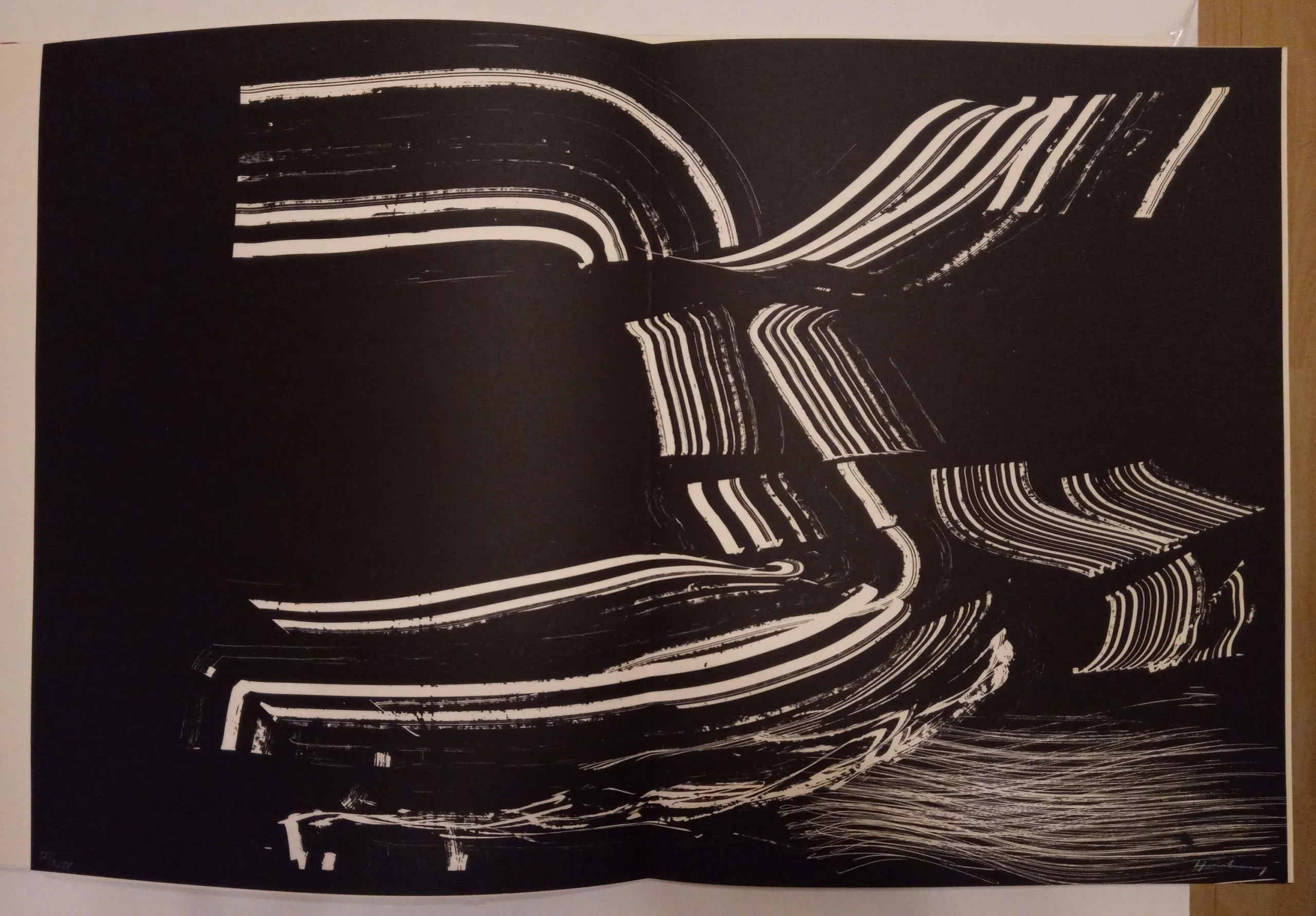 Hans Hartung Lithograph Farandole 12, Signed & numbered 1971