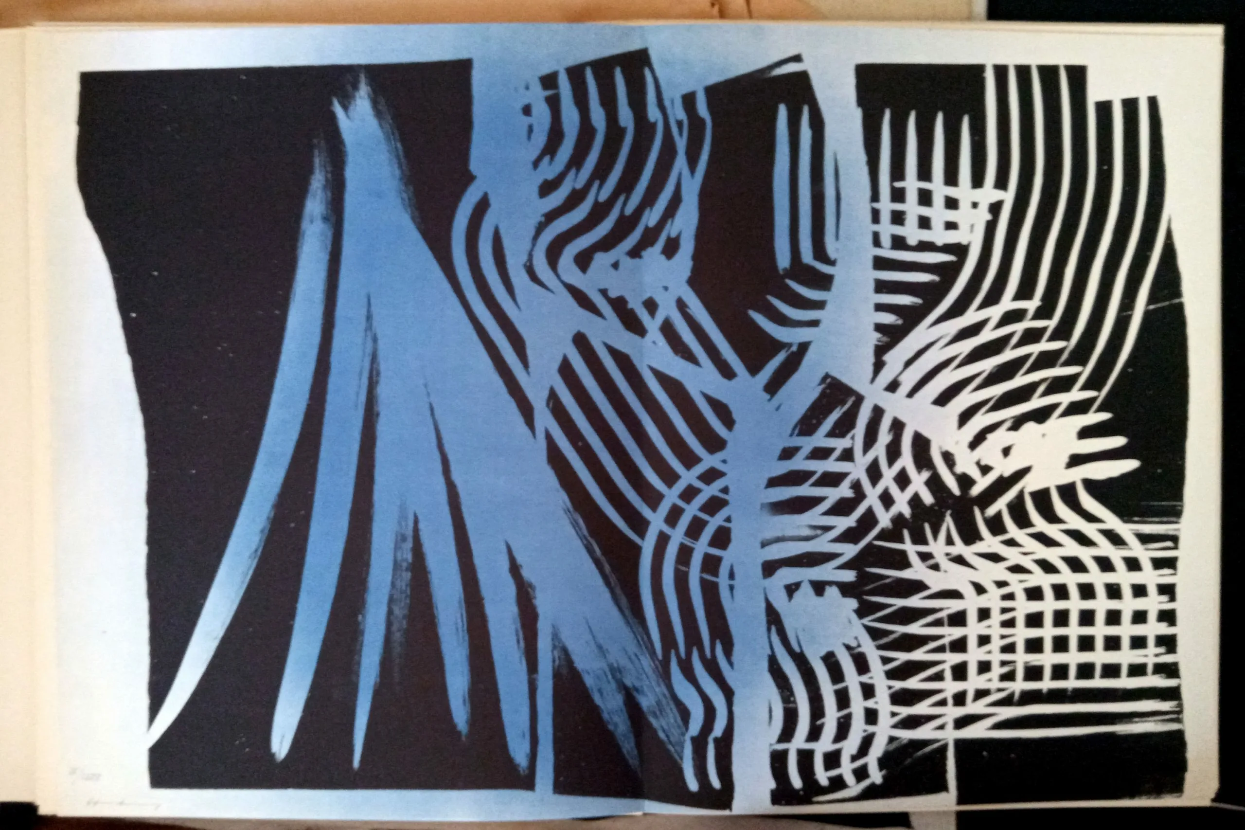 Hans Hartung Lithograph Farandole 14, Signed & numbered 1971