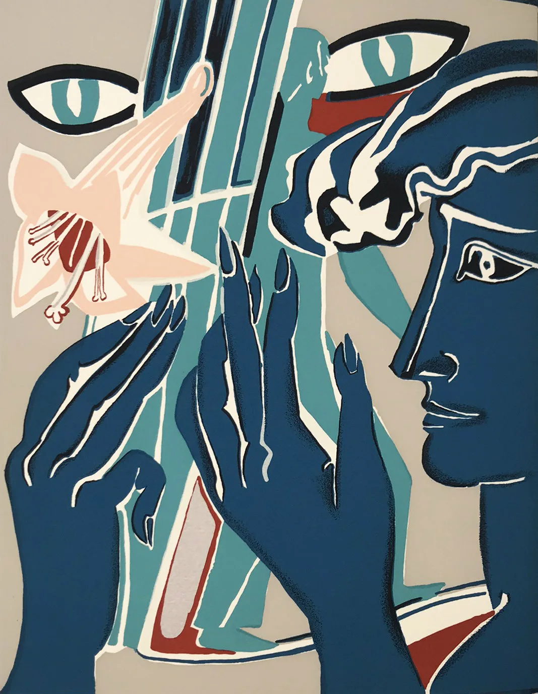 Francoise Gilot Silkscreen, Colette 1983