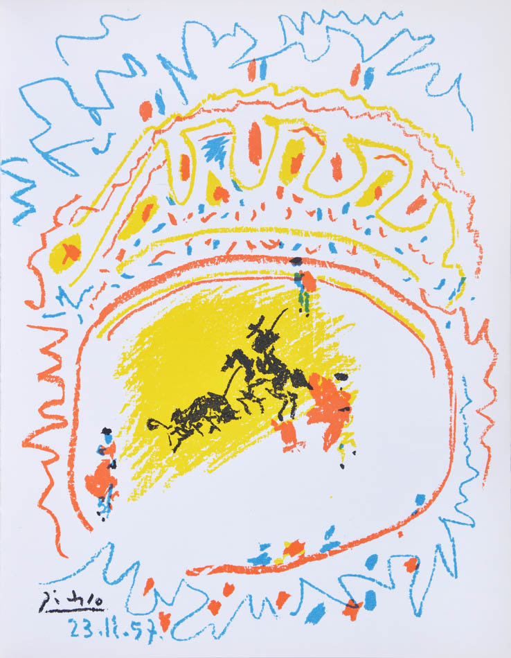 Picasso Original Lithograph Corrida XXe Siecle 1971