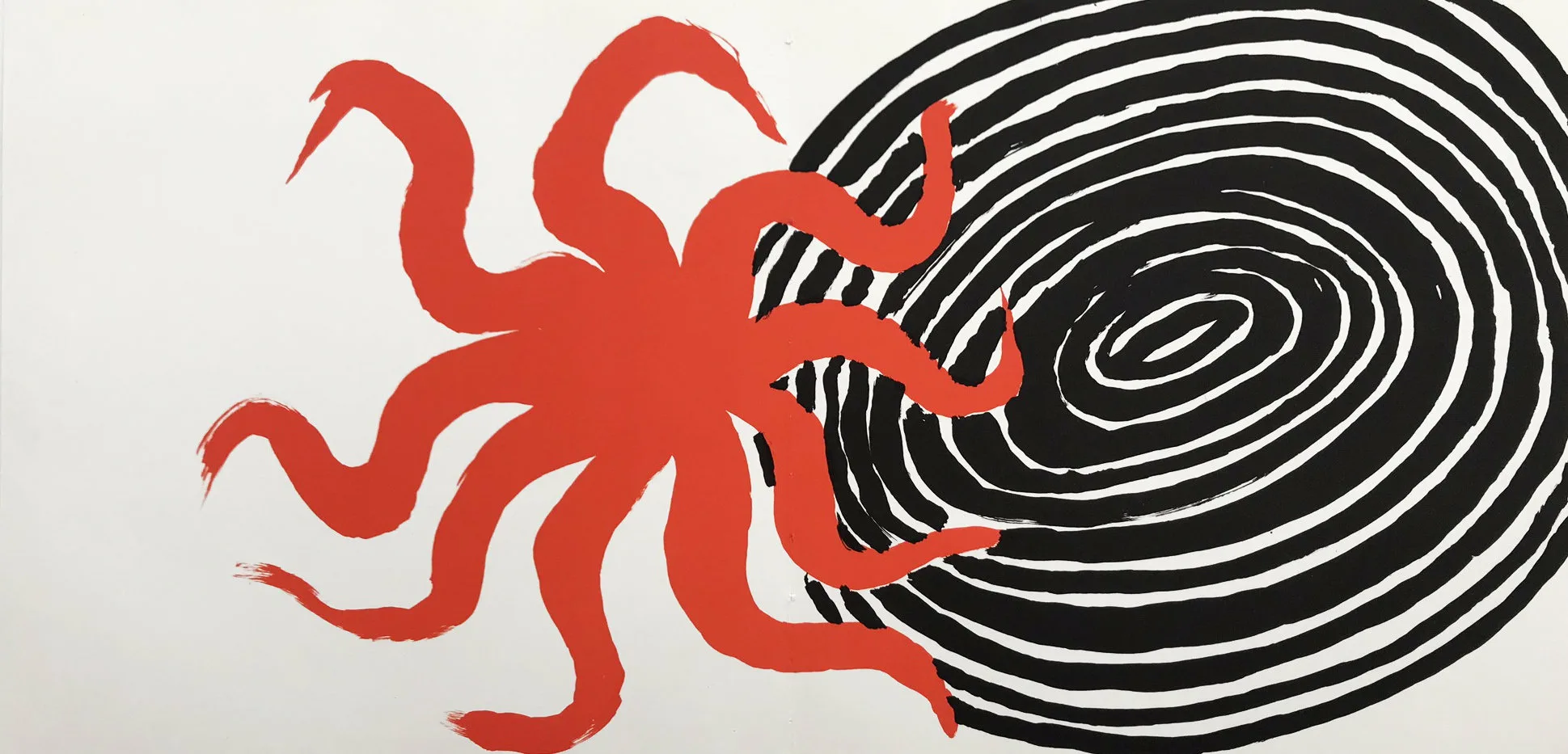 Alexander Calder Original Lithograph 1972, AB3d