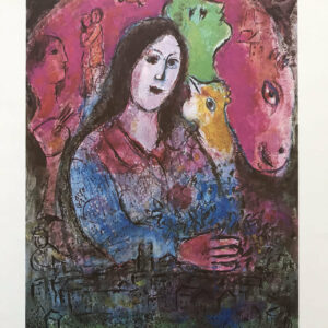 Marc Chagall La pensee, DM07225 Derriere le miroir 1977