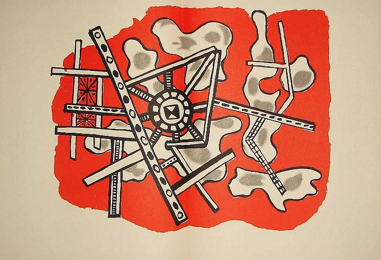 Fernand Leger Original lithograph 1949,Derriere le Miroir DM022021d