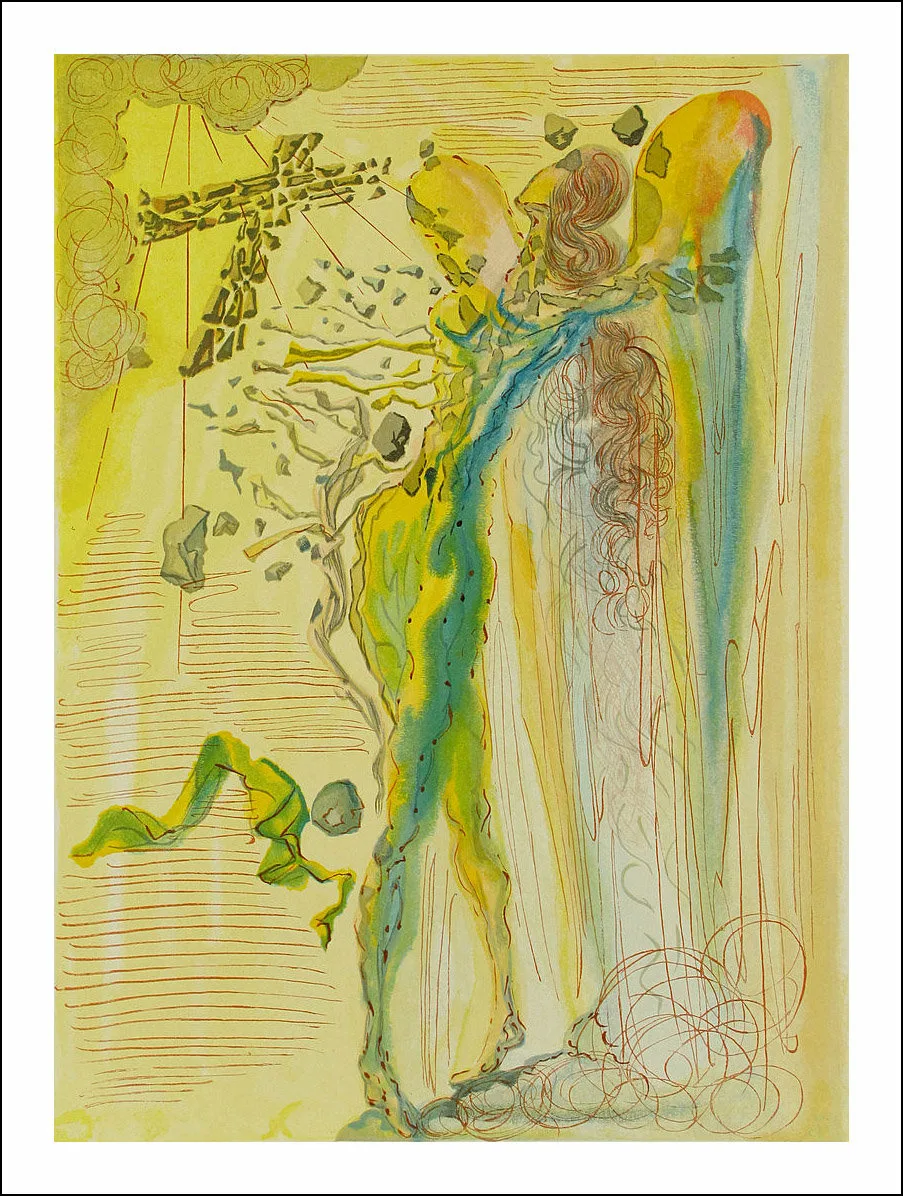 Salvador Dali, Woodcut, Paradise 12, Divine Comedy