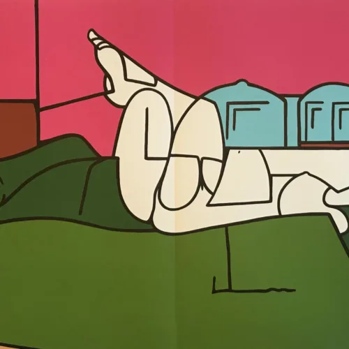 Adami Lithograph, DM03188d, Derriere le Miroir 1970