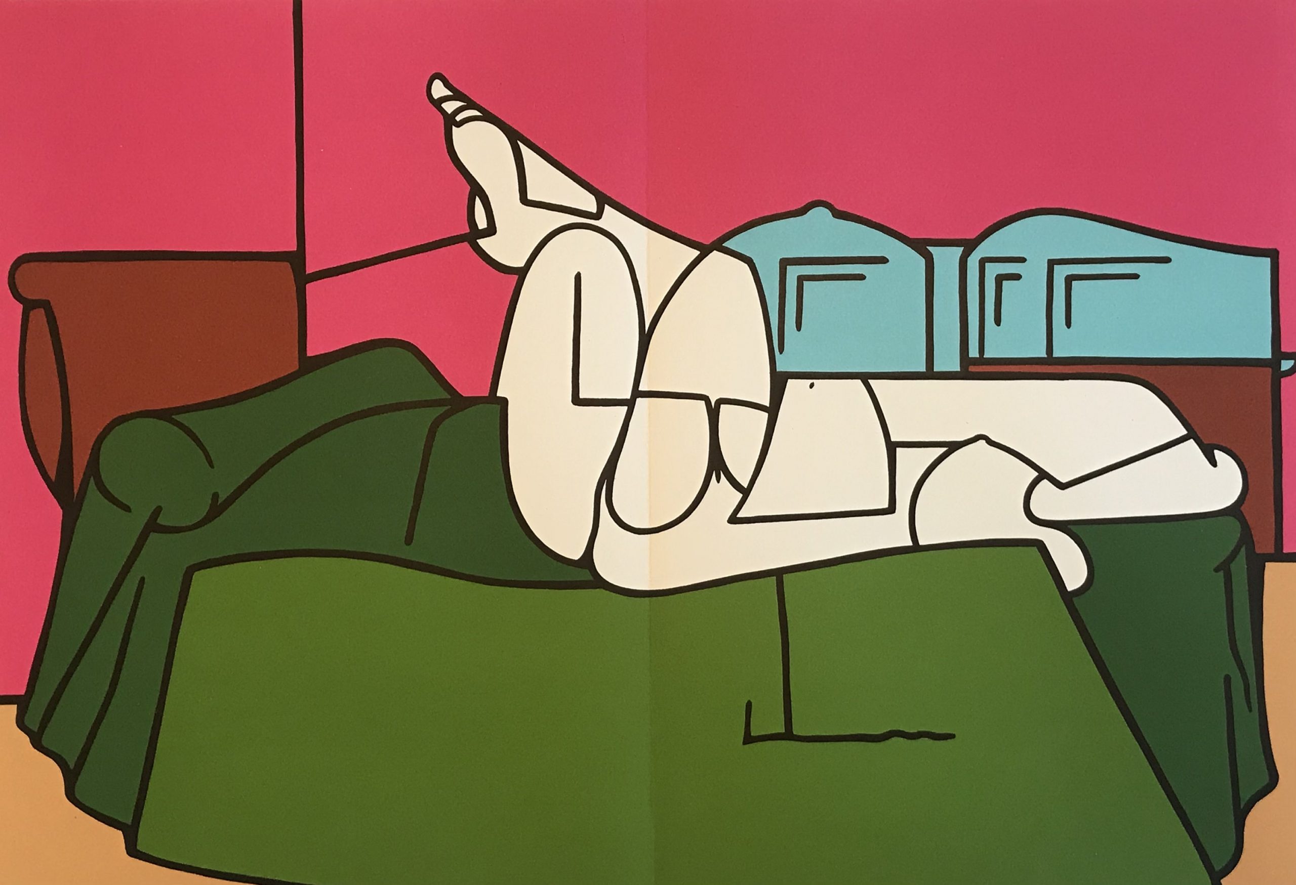 Adami Lithograph, DM03188d, Derriere le Miroir 1970