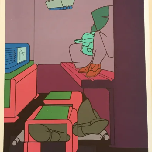 Adami Lithograph, DM05188, Derriere le Miroir 1970
