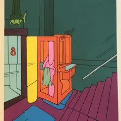 Adami Lithograph, DM07188, Derriere le Miroir 1970
