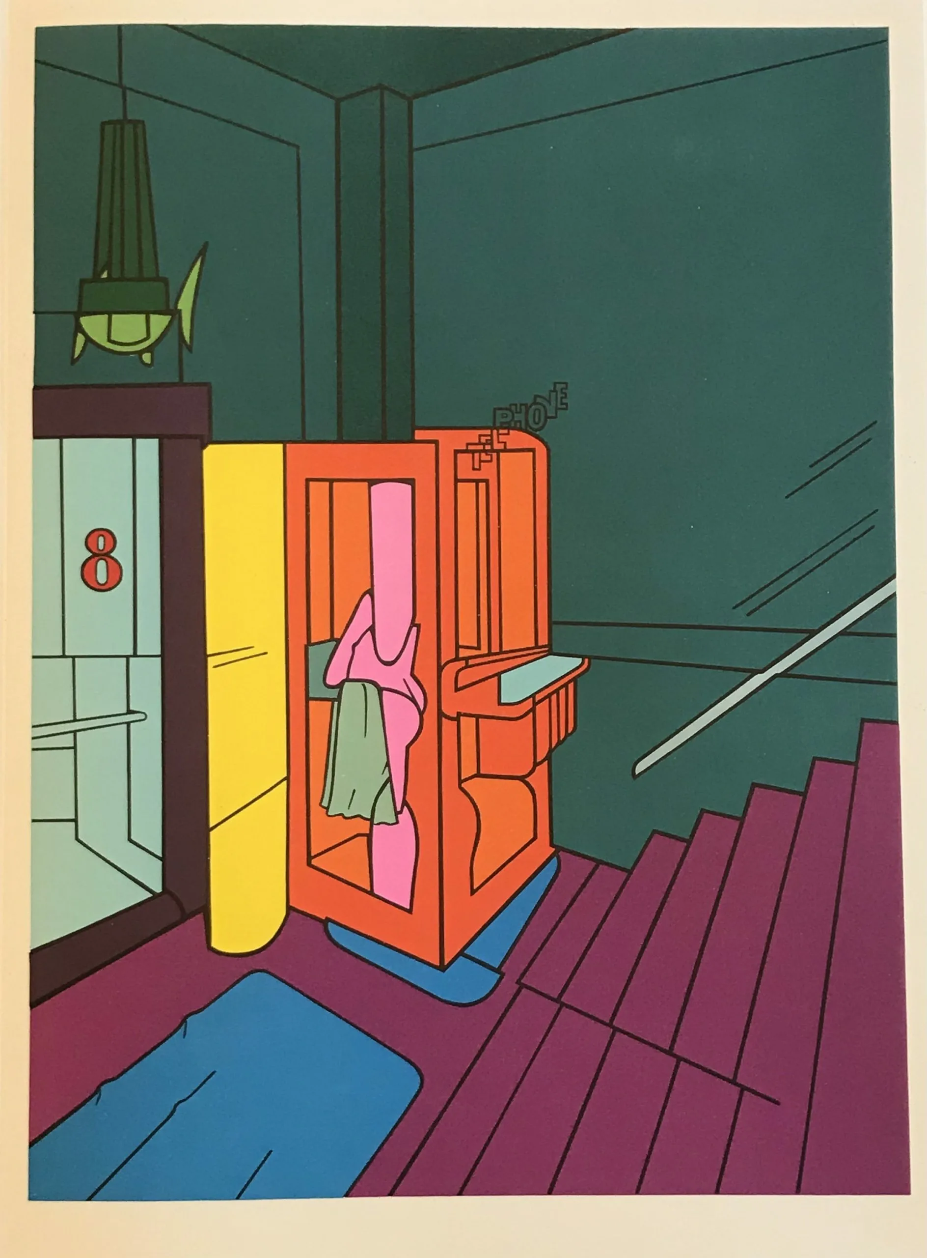 Adami Lithograph, DM07188, Derriere le Miroir 1970