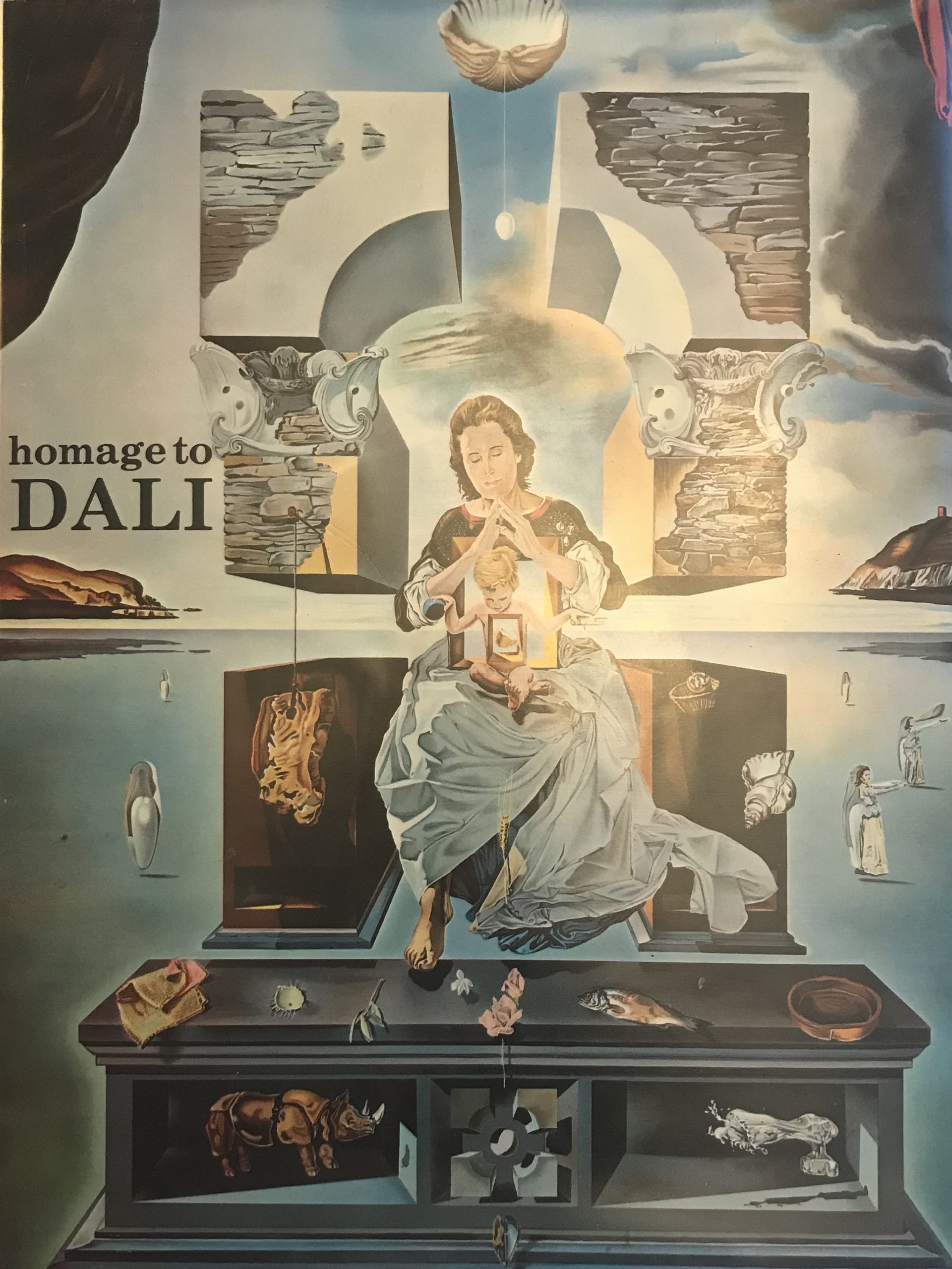 Book Homage to Dali 1980, includes 1 Lithograph