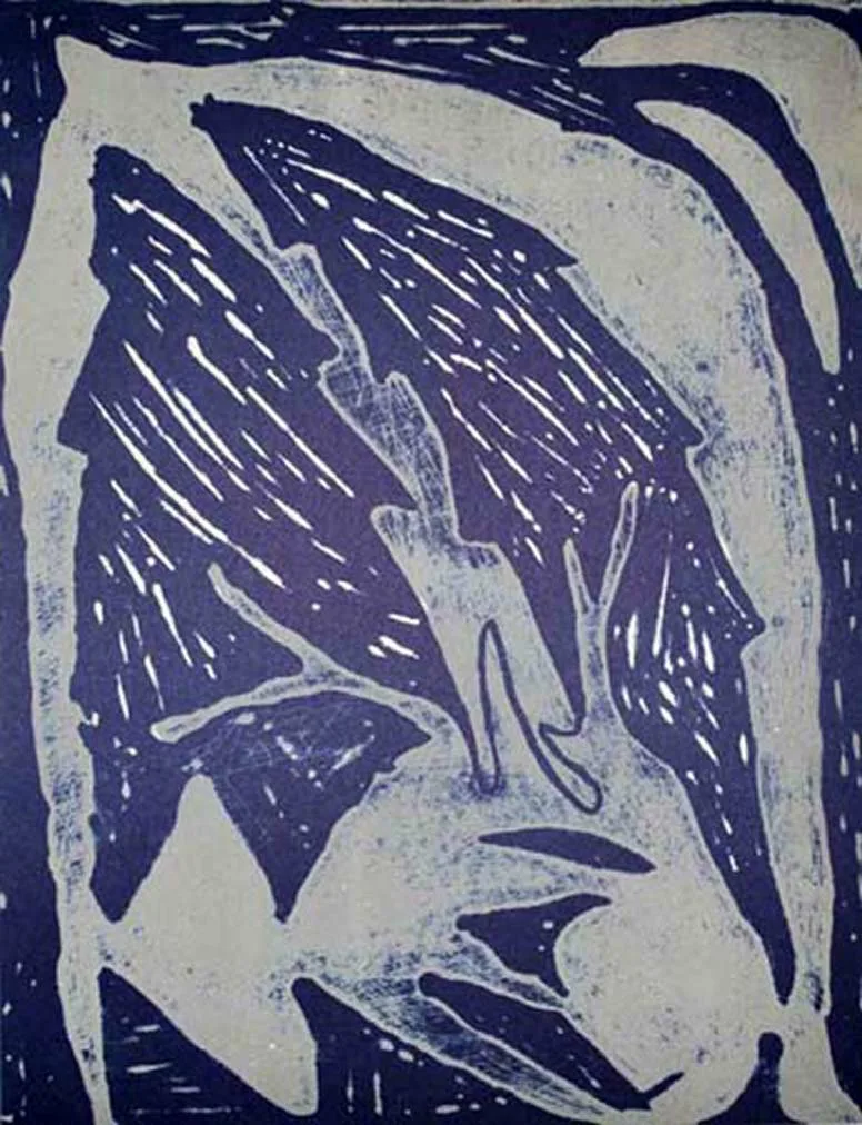 Dominique Labauvie, Lithograph N8-4 Noise 1988