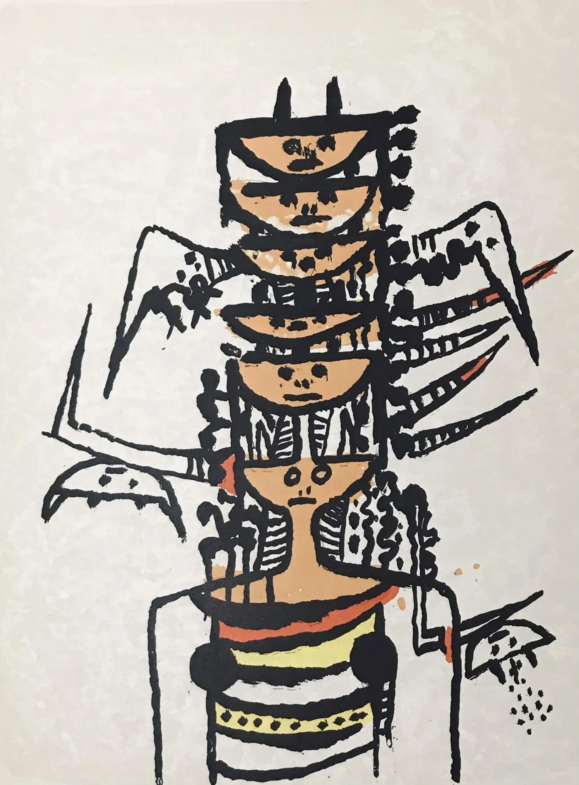 Wifredo Lam, Original Lithograph, Ediciones Poligrafa 1979