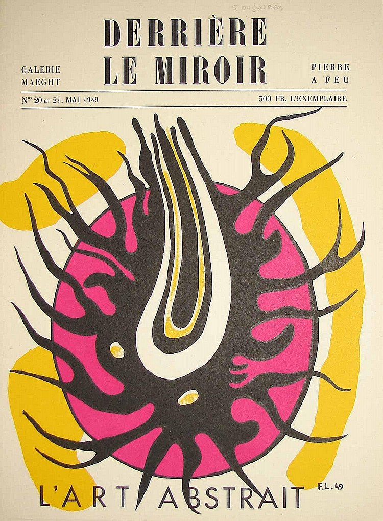 Fernand Leger Original lithograph 1949,Derriere le Miroir DM012021