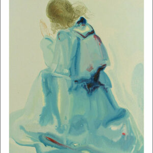 1960 Salvador Dali Woodcut The Angel Paradise 2