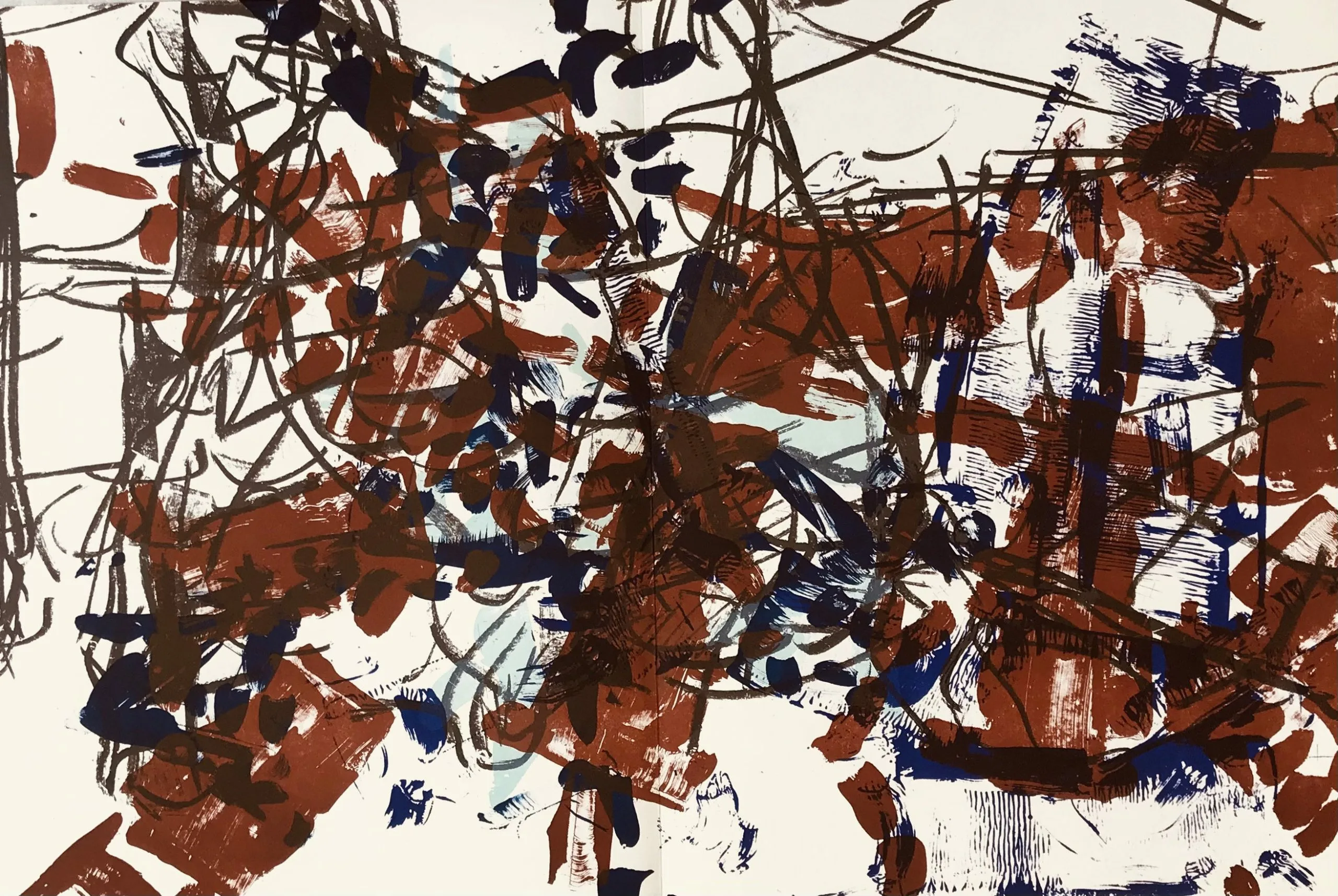 Riopelle, Original Lithograph, DM09171d, Derriere le Miroir 1968