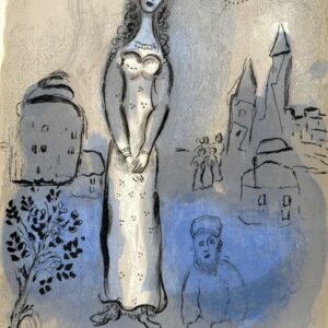 Marc Chagall, Original Lithograph 1960, Drawings for the Bible, Esther