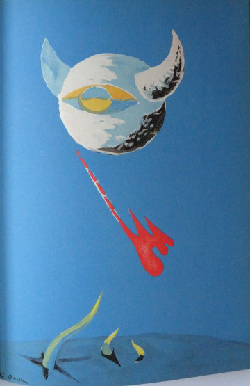 Andre Masson Lithograph, The Moon, Verve Revue