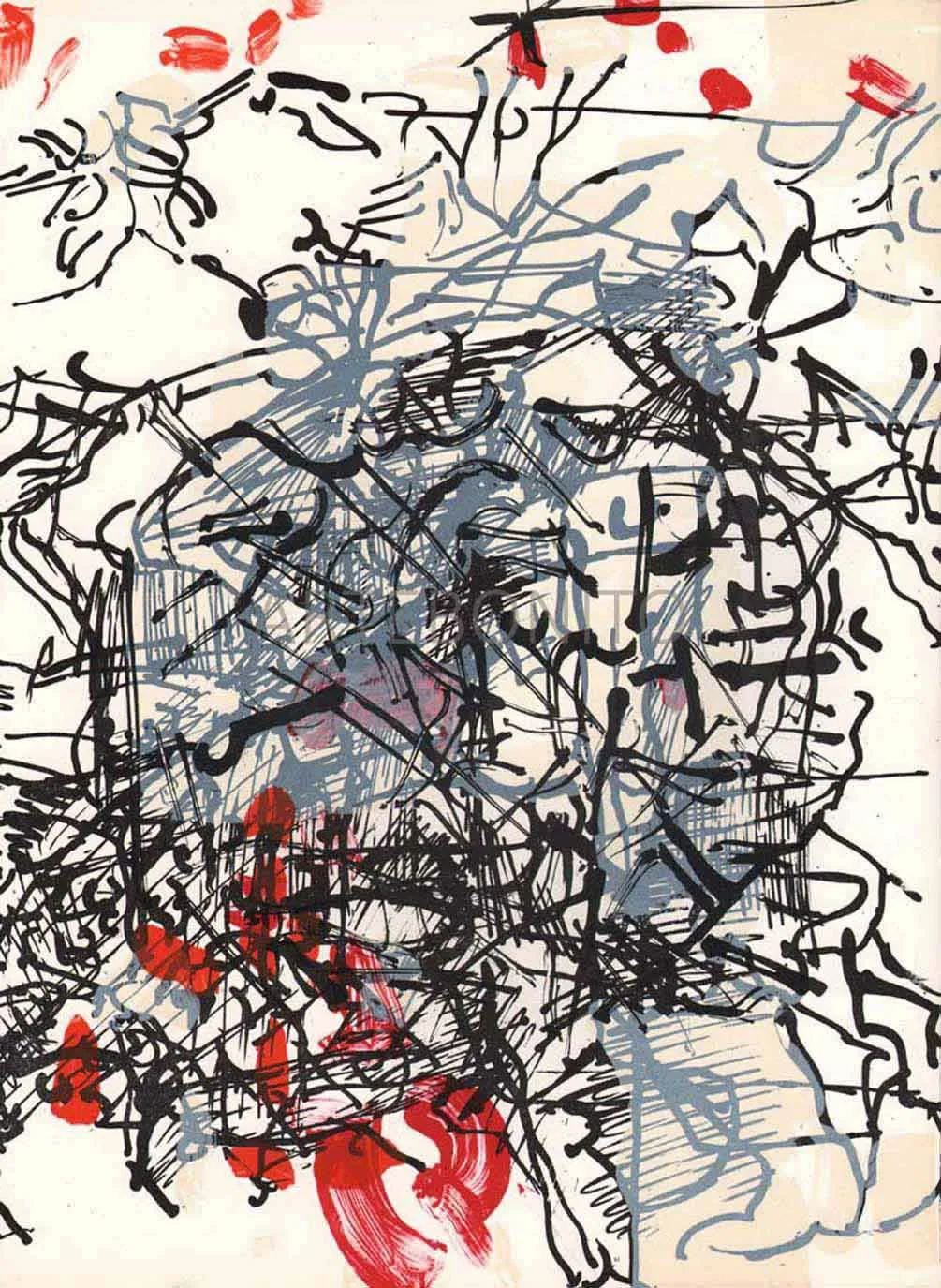 Riopelle, Original Lithograph, DM017171, Derriere le Miroir 1968