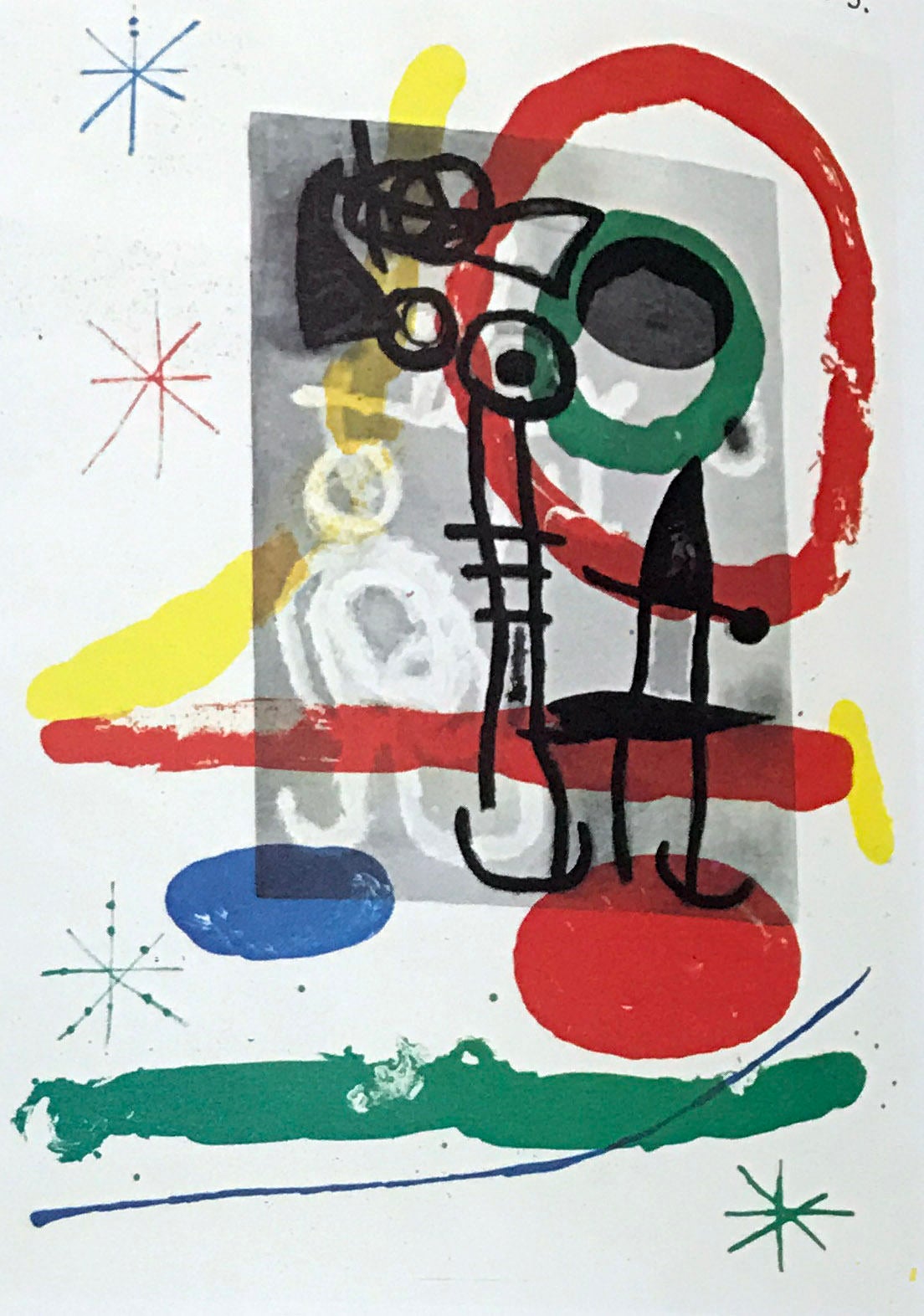 Joan Miro, Original Lithograph DM01151, Derriere le Miroir 1970