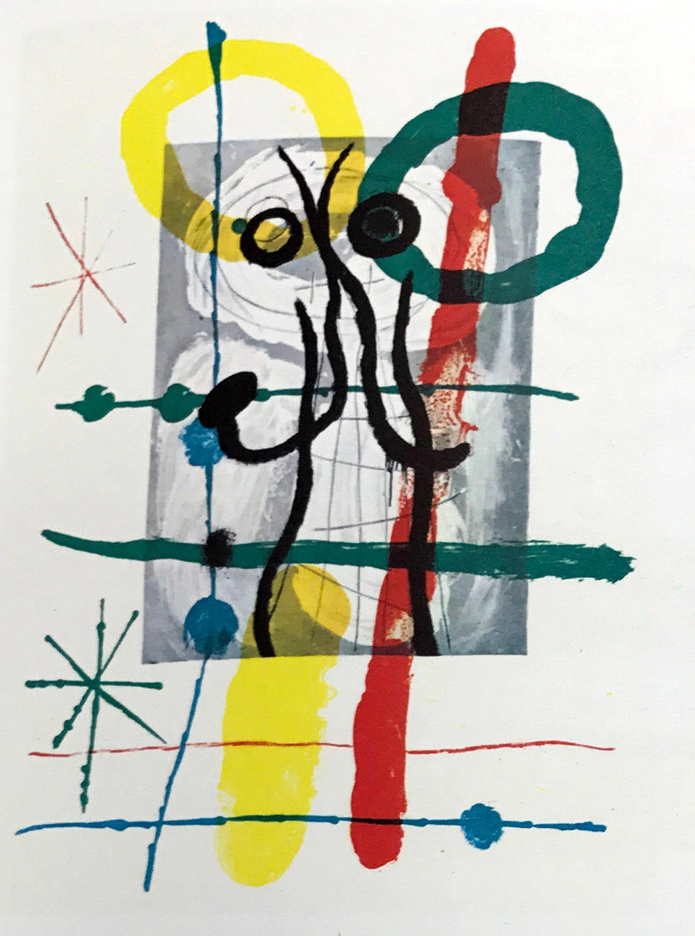 Joan Miro, Original Lithograph, DM03151, Derriere le Miroir 1970