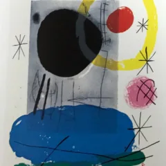 Joan Miro, Original Lithograph DM04151, Derriere le Miroir 1965