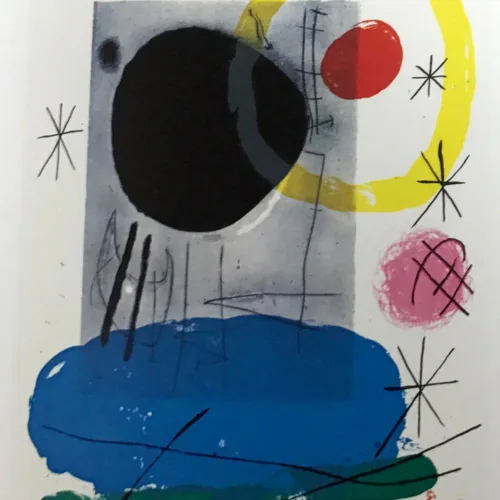 Joan Miro, Original Lithograph DM04151, Derriere le Miroir 1965