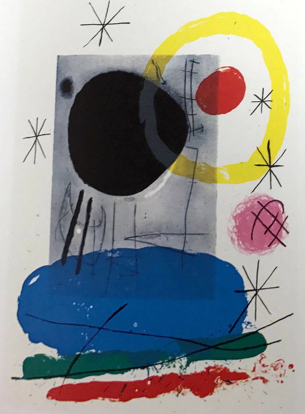 Joan Miro, Original Lithograph DM04151, Derriere le Miroir 1965
