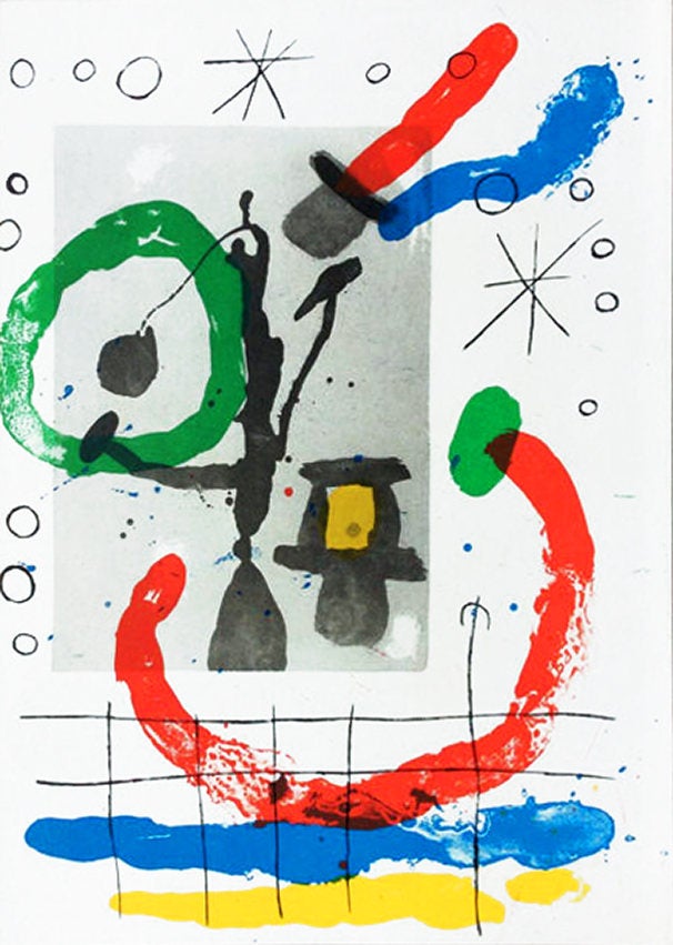 Joan Miro Original Lithograph, DM07151, Derriere le Miroir 1965