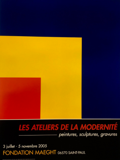 Ellsworth Kelly, poster Lithograph, Les ateliers de la moderniteite